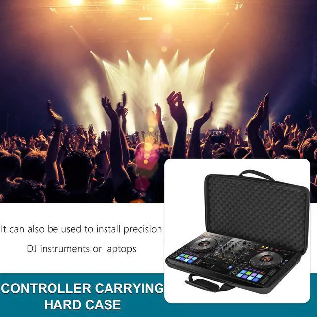 Alt view image 7 of 7 - Lightweight Molded Hard Storage Case Fits Pioneer DDJ 1000, 1000SRT DJ Controllers Carrying Case Black
