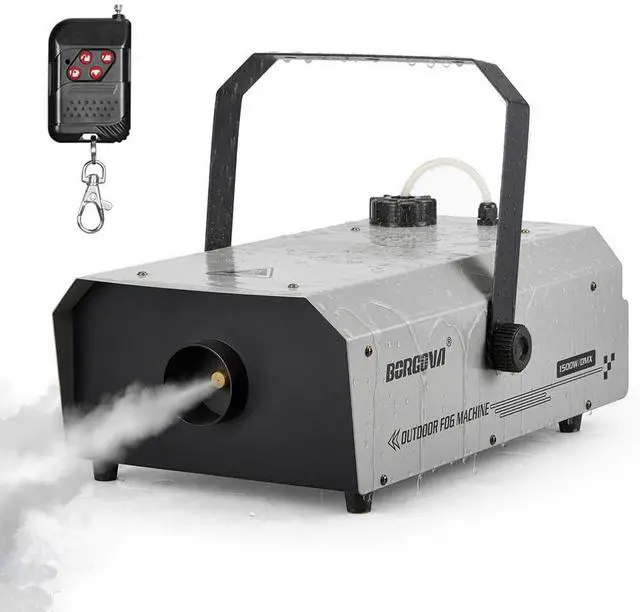Main image of 1500W Waterproof Fog Machine DMX Wireless Remote Stage Smoke Maker | 1.3L Tank, LCD Adjustable Settings, 3-4 Min Warm-Up, Outdoor Rainproof, For Halloween Parties Concert Events