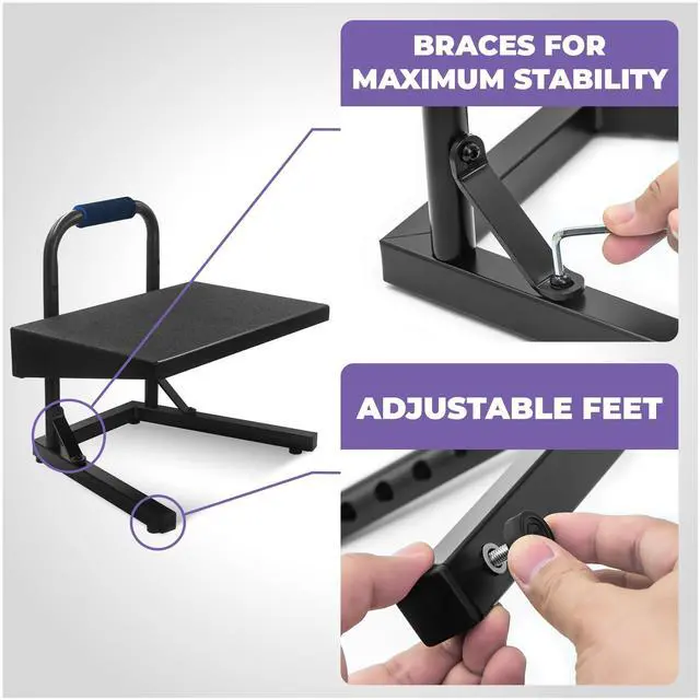 Alt view image 4 of 6 - Ergonomic Guitar Foot Stool Under Desk for Kids - Height Adjustable Elevated Piano Foot Rest- Piano Foot Rest for Beginners - Enhance Comfort and Improve Posture for Long Sessions
