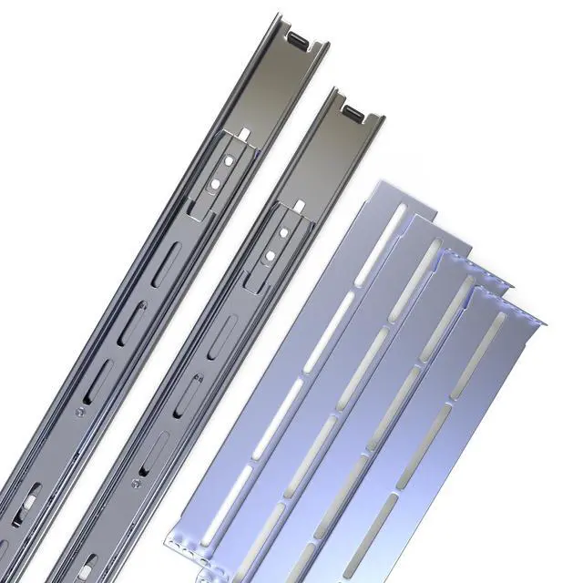 Alt view image 4 of 7 - Rackmount Sliding Rails - Kit for 1U-4U Chassis (Adjustable 26" to 40" Depth) 2 or 4 Post Mount Sliders for Server Case (Compatible with Any Standard Rack, Cabinet, Computer Enclosure) TP1812