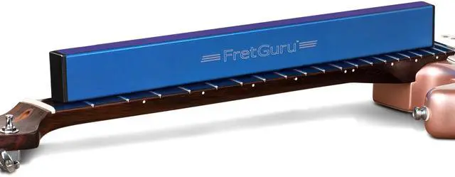 Main image of Sanding Beam Fret Leveler (16" ~400mm) Professional guitar luthier leveling file includes 240, 320, 400, 600 Grit Advanced Film -Backed Ceramic Sandpaper naphtha based adhesive remover wipes