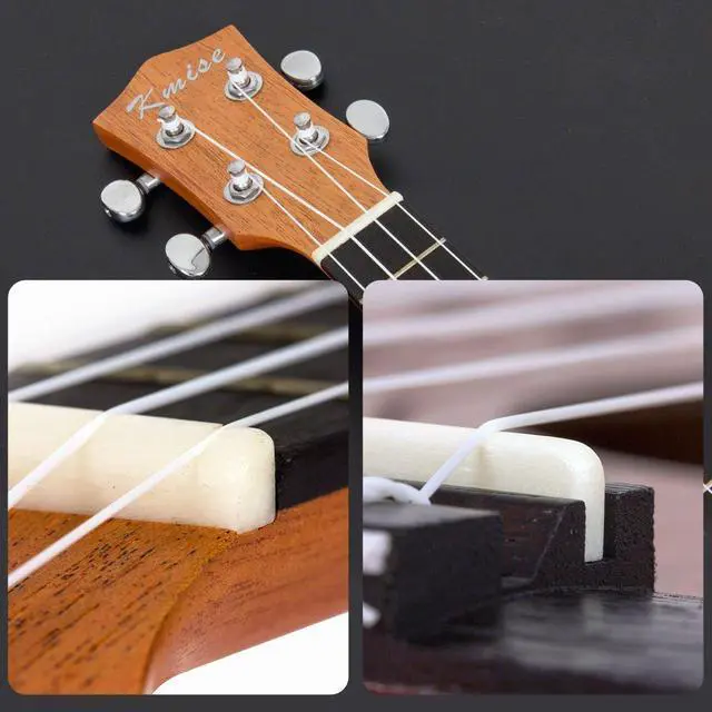 Alt view image 6 of 7 - Concert Ukulele Uke Acoustic Hawaiian Guitar 23 Inch 18 Frets Mahagany With Ukelele Bag and Tuner