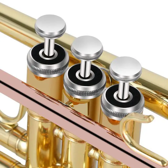 Alt view image 2 of 7 - Bb Trumpet Standard Trumpet Set with Carrying Case,Gloves, 7C Mouthpiece, Cleaning Kit, Tuning Rod (GOLD/Phosphor Copper)