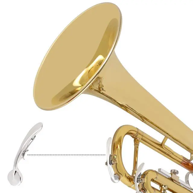 Alt view image 3 of 7 - Bb Trumpet Standard Trumpet Set with Carrying Case,Gloves, 7C Mouthpiece, Cleaning Kit, Tuning Rod (GOLD/Phosphor Copper)