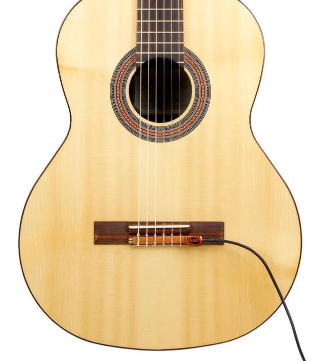 Alt view image 4 of 7 - NG-1 Classical Flamenco Guitar Piezo Pickup, Passive Pickup | Detachable lightweight design, authentic nylon-string response without batteries, handcrafted in Europe