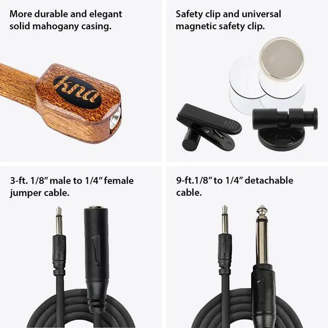 Alt view image 7 of 7 - NG-1 Classical Flamenco Guitar Piezo Pickup, Passive Pickup | Detachable lightweight design, authentic nylon-string response without batteries, handcrafted in Europe