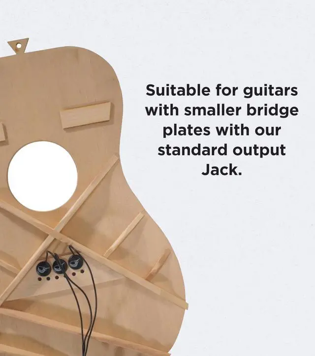 Alt view image 5 of 6 - Passive Piezo Acoustic Pickup EP101KM | Three Balanced German-made Passive Pickup Elements, Piezo Pickup for Acoustic Guitars (Ceramic)