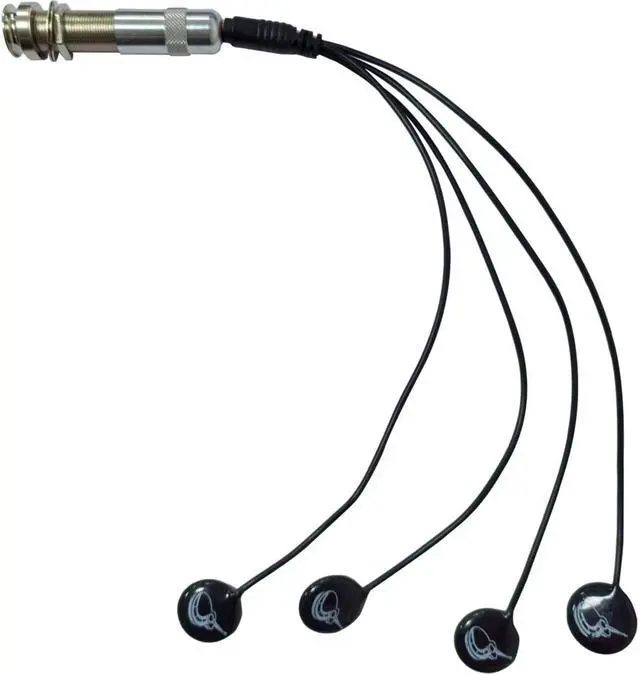 Main image of Passive Piezo Classical Acoustic Pickup EP004K | Four Balanced German-Made Passive Piezo Pickup Elements, Piezo Pickup for Classical Guitars
