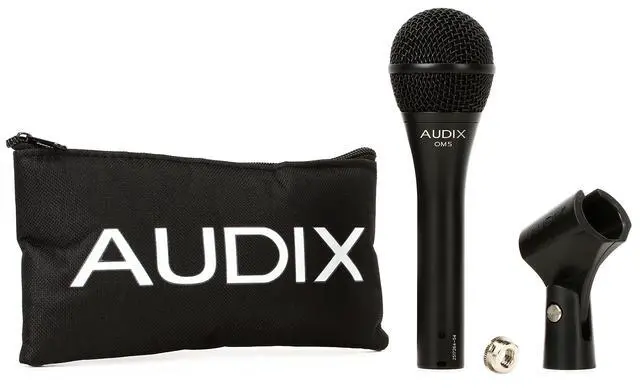 Alt view image 2 of 6 - OM5 Hypercardioid Handheld Dynamic Vocal Microphone for Stage Singers - Black