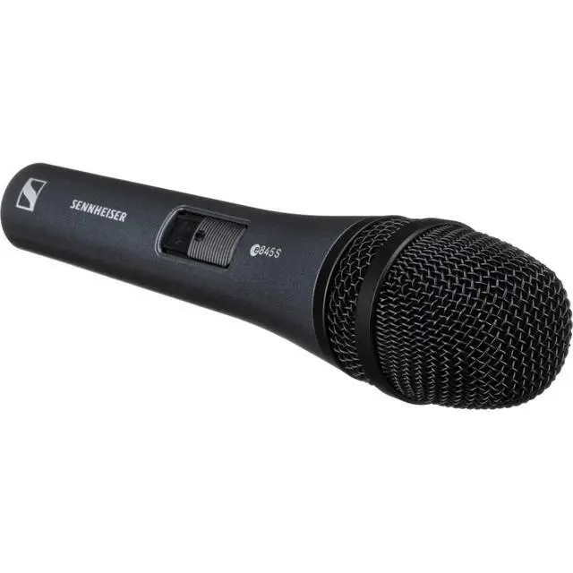 Alt view image 3 of 7 - Pro Audio e 845-S Supercardioid Dynamic Vocal Microphone with On/Off Switch