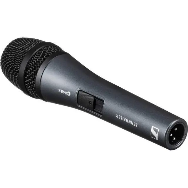 Alt view image 4 of 7 - Pro Audio e 845-S Supercardioid Dynamic Vocal Microphone with On/Off Switch