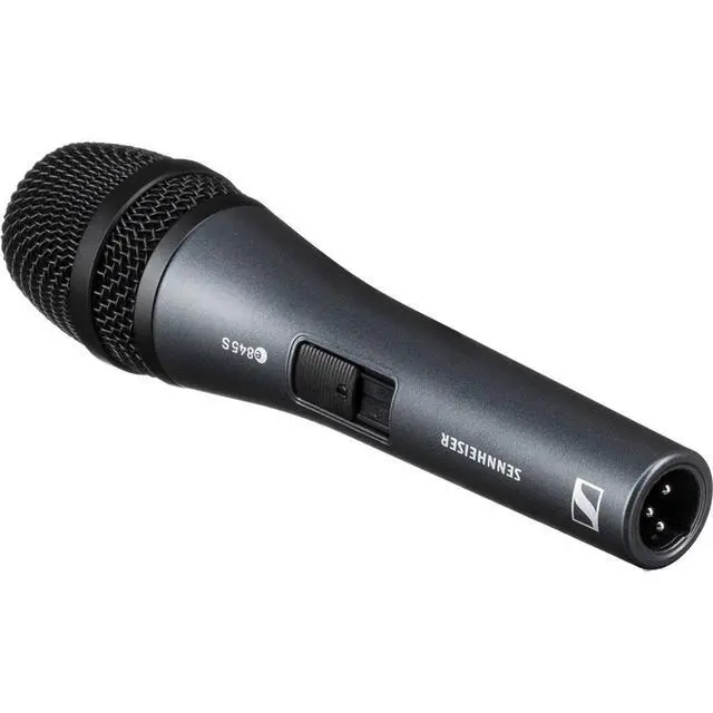 Alt view image 6 of 7 - Pro Audio e 845-S Supercardioid Dynamic Vocal Microphone with On/Off Switch
