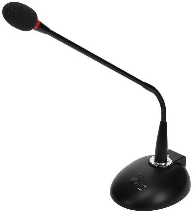 Main image of Commercial Audio Desktop Paging Microphone with On/Off Button (No Logo),Black