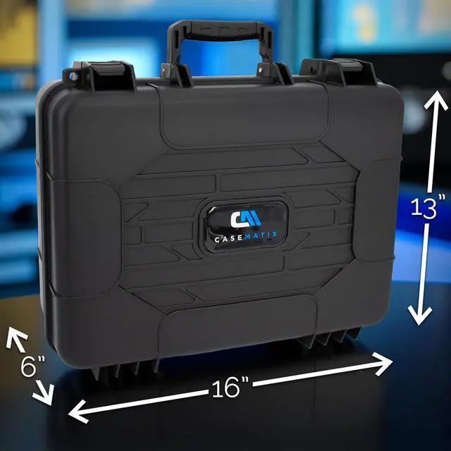 Alt view image 4 of 7 - Wireless Microphone Case Hard Shell Mic Carrying Case with Customizable Foam, Compatible with Sennheiser, Shure, Audio-Technica, Nady, VocoPro Receivers and Transmitters
