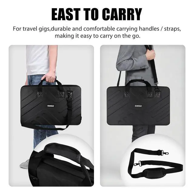 Alt view image 6 of 7 - DJ Case - 27.2"x15.7"x4" - Fits Pioneer DJ Controller RX,SX,SX2,SX3/DDJ-FLX6/Denon MC7000 - Hard Shell Traveling Case - EVA Protection - For DJ Equipment