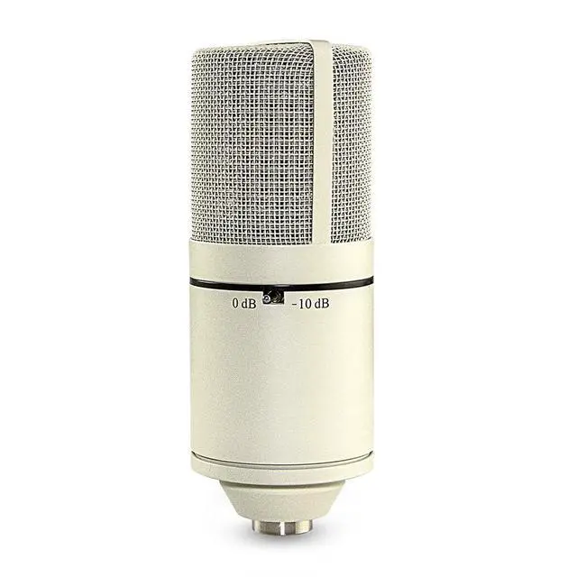Alt view image 5 of 7 - 770 Condenser Microphone for Podcasting, Singing, Home Studio Recording, Gaming & Streaming | XLR | Large Diaphragm | Cardiod (ViNTAGE WHITE)