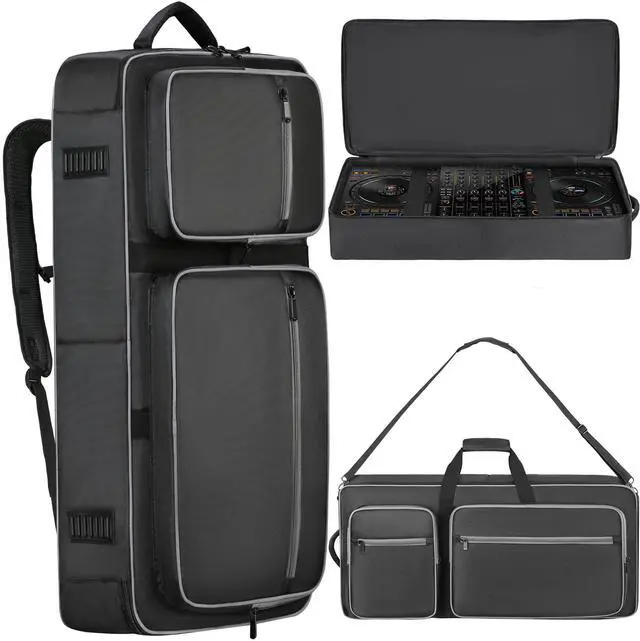 Main image of DJ Controller Bag Compatible with DDJ FLX10 / 1000 / REV7/5 / SC LIVE 4 | Soft Thick Padded, Multiple Pocket for DJ Controller & Accessories, Backpack Strap/Shoulder Strap/Carrying Handle, Durable
