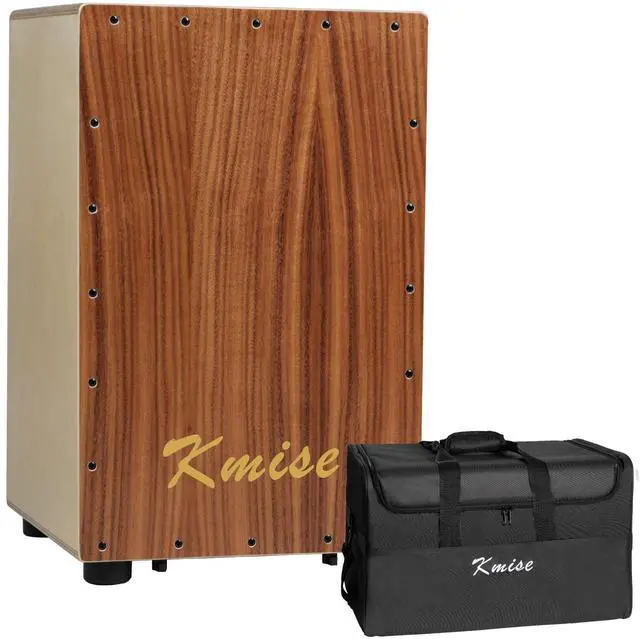 Main image of Portable Cajon Drum Box, 11.8×12.2×19" Adjustable Snare Cajons Drums, Solid Acacia & Birch Wood, Percussion Instrument Gift for Adults Kids, With Carry Bag,for Home Live Performance Practice