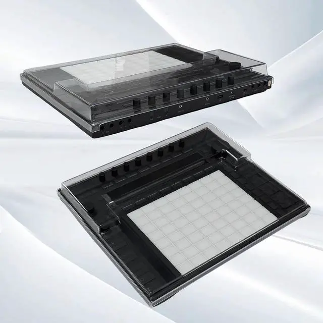 Alt view image 6 of 7 - Polycarbonate Dust Cover for Ableton Push 3, Transparent PC Hard Shell Controller Protective Cover, Dustproof Shockproof Pet-Scratch Spill Resistant for Travel