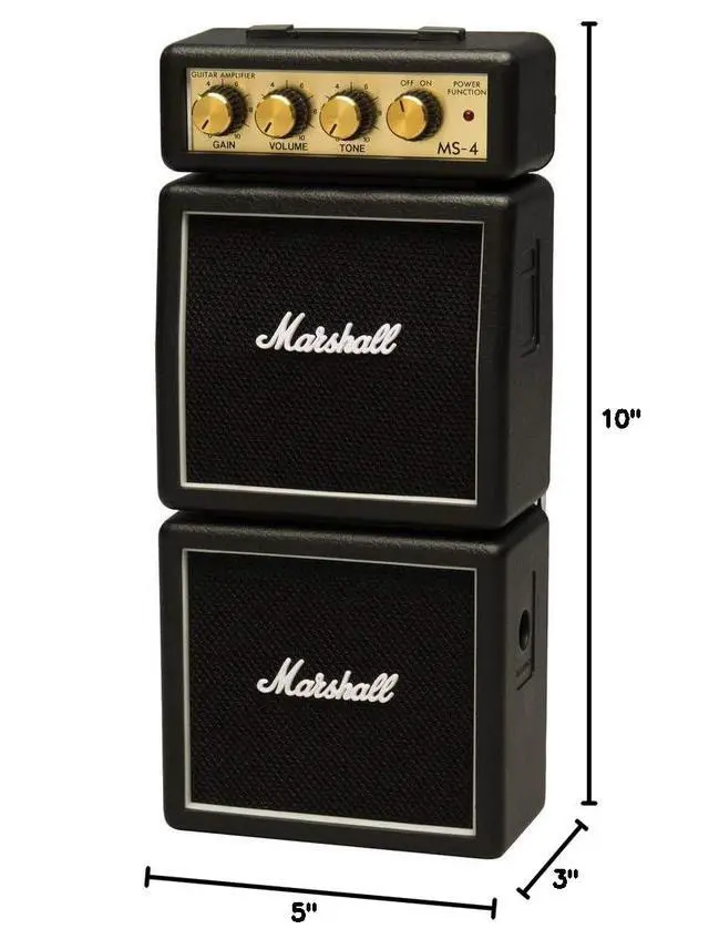 Alt view image 5 of 5 - MS4 Battery-Powered Mini Micro Full Stack Guitar Amplifier