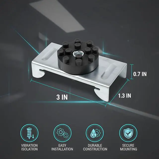 Alt view image 2 of 7 - 100-Pack Soundproofing Clips, Sound Isolation Clips for Walls and Ceilings, Decoupling Resilient Channel Clips for 7/8" Hat Channel, Noise Reduction for Recording Studio Home Office Apartment