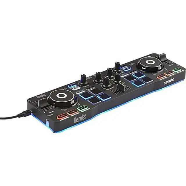 Alt view image 5 of 5 - DJControl Starlight with LED Light HDP DJ45 Closed-Back, Over-Ear DJ Headphones Bundle
