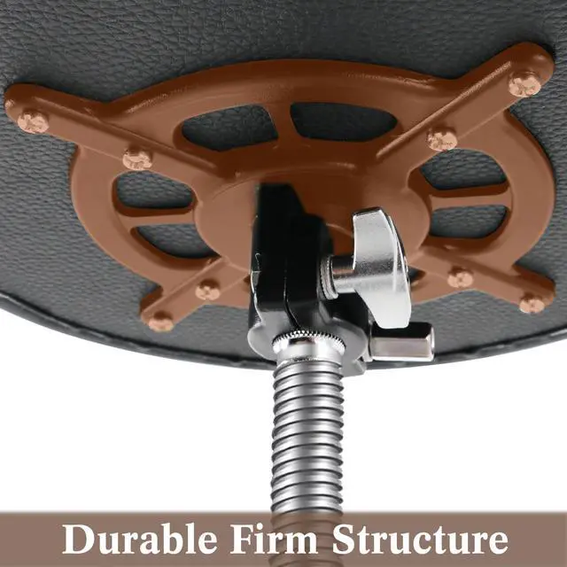 Alt view image 4 of 7 - Drum Throne Drum Stools Padded Rotatable Drum Stool Seat,Height Adjustable Drum Chair for Drummer Adult (Brown)