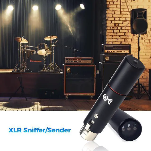 Alt view image 2 of 7 - XLR Cable Tester, XLR Sniffer for Microphones and DMX | For DMX Lighting and Audio Equipment