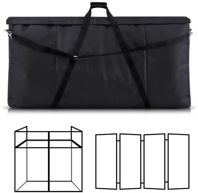 Main image of Dj Facade Booth Carrying Bag Universal Gear Case with Foam Padded Adjustable Shoulder Strap and Handle 48x24x5 in Dj Table Accessories Equipment Bag Portable Stage Art Portfolio LED Screens