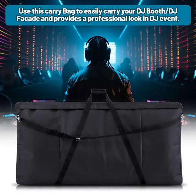 Alt view image 4 of 6 - Dj Facade Booth Carrying Bag Universal Gear Case with Foam Padded Adjustable Shoulder Strap and Handle 48x24x5 in Dj Table Accessories Equipment Bag Portable Stage Art Portfolio LED Screens