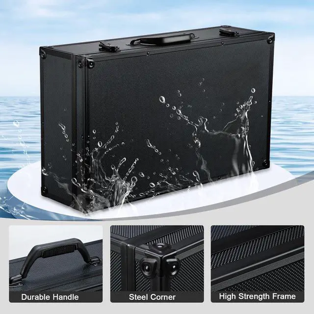 Alt view image 5 of 7 - DJ Controller Hard Case for DDJ-FLX4 / DDJ-400 / DDJ-REV1 / DDJ-SB3 / DDJ-SB2 | Dual Layer High-Density Protective Foam | Mixer Storage Travel Box with Handle for Laptop Microphone Headphones Cables