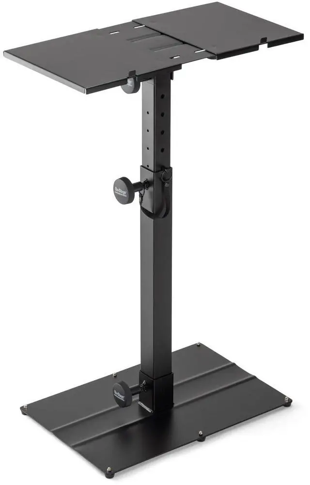Main image of On-Stage KS6150 Compact MIDI/Synthesizer Utility Stand (for Small Keyboards,Mini Synths,Effects Processors,Samplers,Tablets,DJ Mixers & More, Ergonomic, Capacity 35LBs, Adjustable, Black)