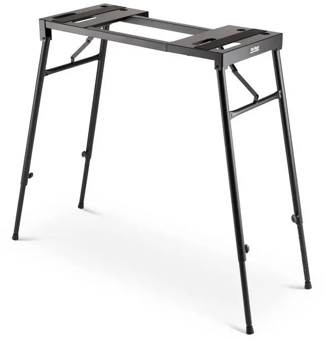 Main image of KS7150 Platform-Style Keyboard Stand (Setup for Keyboards, Synths, Organs, and Electric Pianos, 230 lb Capacity, Adjustable Height and Width, Folding, Portable, Rubber Feet, Metal, Black)