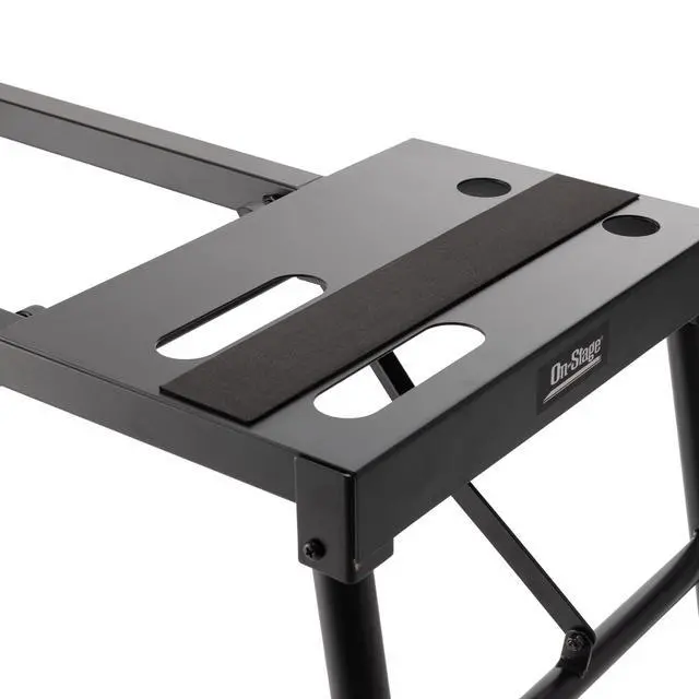 Alt view image 6 of 7 - KS7150 Platform-Style Keyboard Stand (Setup for Keyboards, Synths, Organs, and Electric Pianos, 230 lb Capacity, Adjustable Height and Width, Folding, Portable, Rubber Feet, Metal, Black)