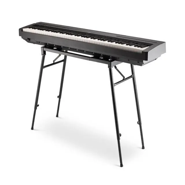 Alt view image 5 of 7 - KS7150 Platform-Style Keyboard Stand (Setup for Keyboards, Synths, Organs, and Electric Pianos, 230 lb Capacity, Adjustable Height and Width, Folding, Portable, Rubber Feet, Metal, Black)