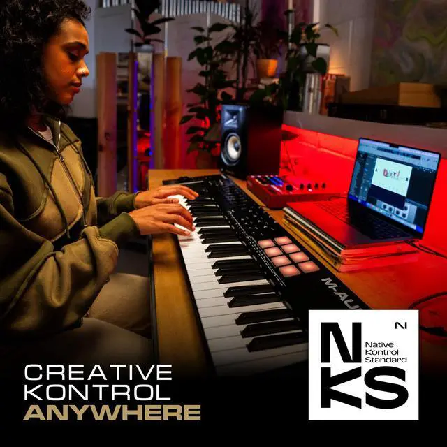 Alt view image 6 of 7 - Oxygen 61 (MKV) Key USB MIDI Keyboard Controller with Beat Pads, Smart Chord, Scale Modes, Arpeggiator and Native Instruments Sound Package (NKS Integration)