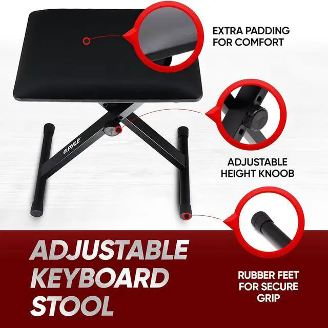 Alt view image 7 of 7 - Piano Keyboard, Electric Musical Instrument, Full Size Portable Music Keyboard, Piano Keyboard 61 Keys, with Sustain Pedal, Headset, Weatherproof Bag and Keyboard Stand