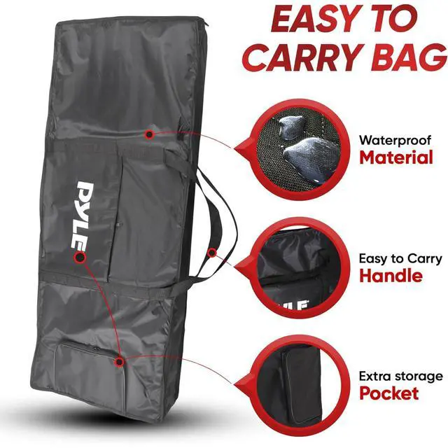 Alt view image 5 of 7 - Piano Keyboard, Electric Musical Instrument, Full Size Portable Music Keyboard, Piano Keyboard 61 Keys, with Sustain Pedal, Headset, Weatherproof Bag and Keyboard Stand