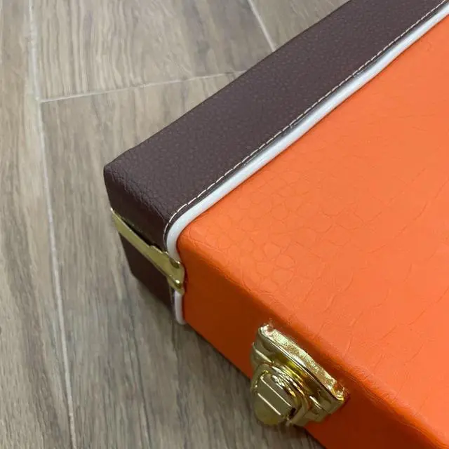 Alt view image 7 of 7 - 39" Upgraded High Grade Electric Guitar Square Hard Case Tweed Fits Fender Stratocaster/Telecaster and other Standard Electric Guitars Hard Shell Protective Carrying Case (Orange)