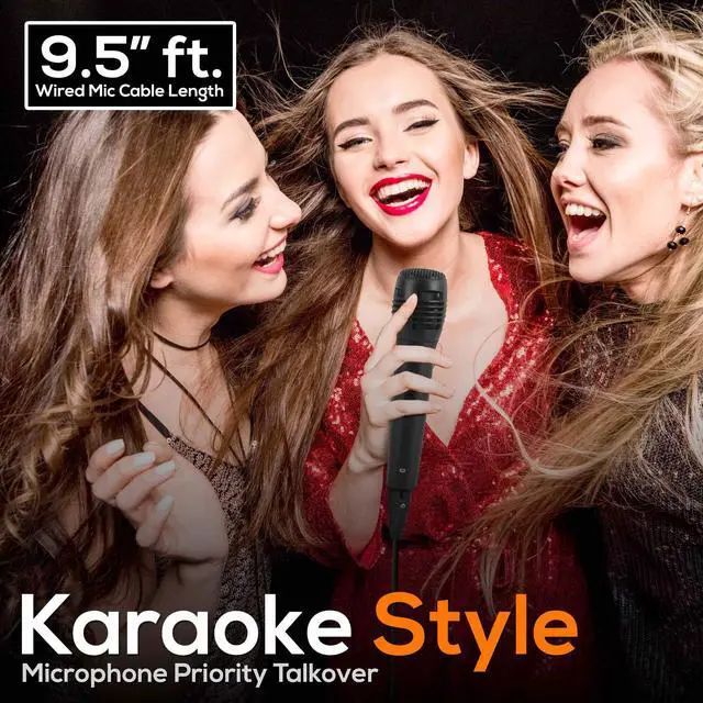 Alt view image 3 of 7 - Portable Bluetooth PA Speaker System-800W Outdoor Bluetooth Speaker Portable PA System w/Microphone in, Party Lights, MP3/USB SD Card Reader, FM Radio, Rolling Wheels-Mic, Remote- PPHP122SM.5