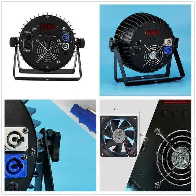 Alt view image 5 of 7 - 4PCS LED Stage Lights XPCLEDOYZ RGBWA+UV 6-in-1 Par Lights, 18X18W High Power Par Can Lighting with DMX Control Sound Activated Uplights for Events Halloween DJ Wedding Stage Party (6IN1, 4)