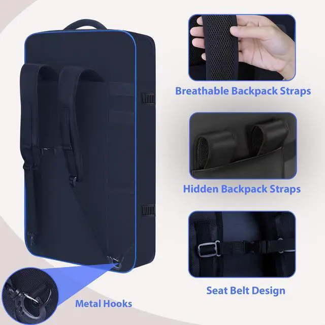 Alt view image 4 of 7 - DJ Controller Case for DDJ FLX10 / GRV6 / REV7 / REV5 / 1000 / SC LIVE 4 | DJ Controller Gig Backpack Bag, Full Soft Padded, Multip-Pocket, with Backpack- & Shoulder-Strap, for DJ & Music Producers