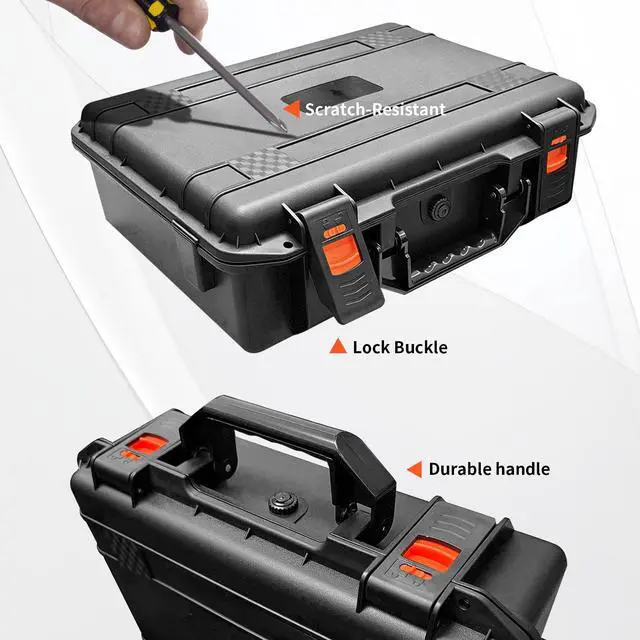 Alt view image 3 of 6 - Hard Travel Case for Allen & Heath CQ-18T Digital Mixer/CQ-12T Hard Shell Carrying Storage Case Equipped with Comfort Handle with Customizable Foam For Mixers