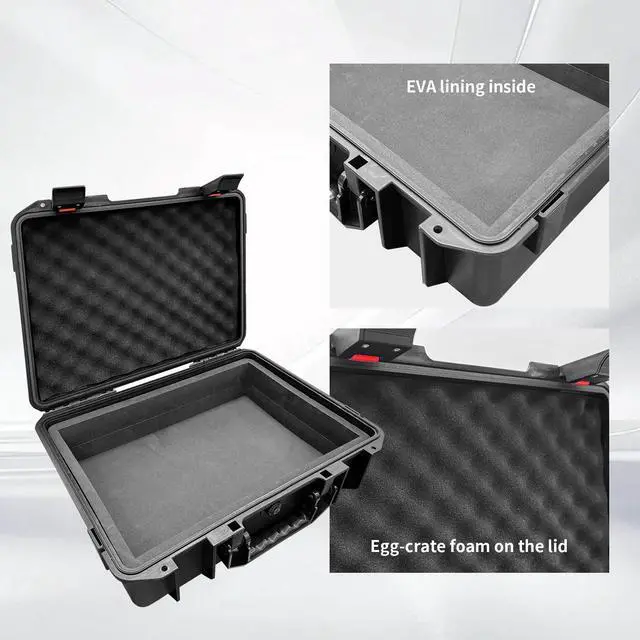Alt view image 5 of 6 - Hard Travel Case for Allen & Heath CQ-18T Digital Mixer/CQ-12T Hard Shell Carrying Storage Case Equipped with Comfort Handle with Customizable Foam For Mixers