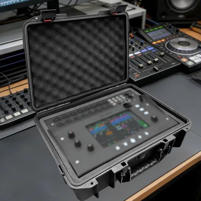 Alt view image 6 of 6 - Hard Travel Case for Allen & Heath CQ-18T Digital Mixer/CQ-12T Hard Shell Carrying Storage Case Equipped with Comfort Handle with Customizable Foam For Mixers