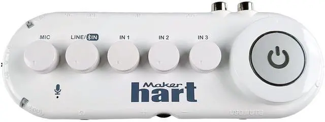 Main image of Just Combo V 5 Channel Bluetooth Audio Mixer/4 Stereo+Mic IN/Bluetooth IN&OUT/USB Audio OUT/RCA OUT