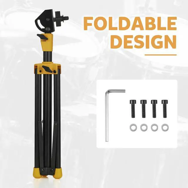 Alt view image 4 of 5 - TENTEOTEN Electronic Mounting Stand with Plate, Portable Mounting Stand for Electronic Modules & Controller Multi Pads and Drum Pads (Yellow)