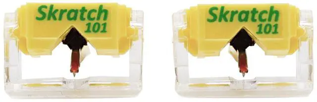 Main image of JICO SKRATCH 101 Replacement Styli Compatible with Shure M44-7, JICO J44A 7 & JICO IMPACT (2 pcs)