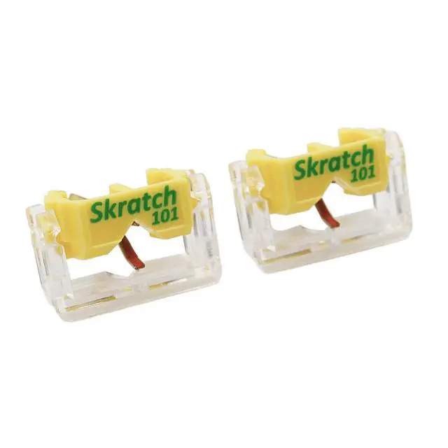 Alt view image 2 of 7 - JICO SKRATCH 101 Replacement Styli Compatible with Shure M44-7, JICO J44A 7 & JICO IMPACT (2 pcs)