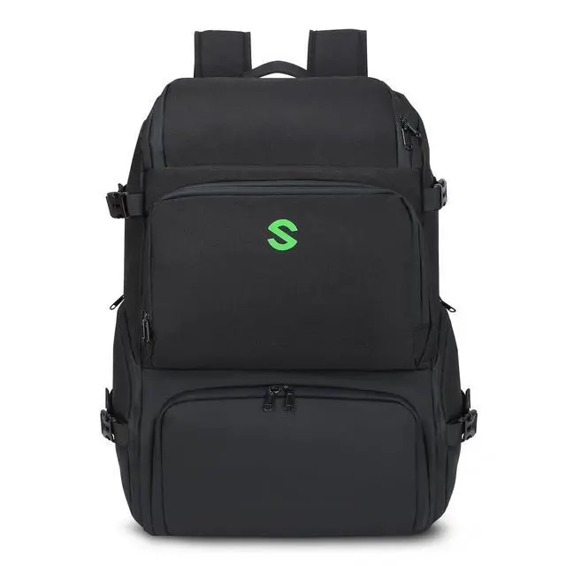Alt view image 2 of 7 - DJ Accessories Transport Pack - Large Gear Bag for Solo Musicians, DJ Equipment, Mic Stands, and Cables - Durable Gig Backpack